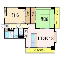 リバティープラザ長町の物件間取画像